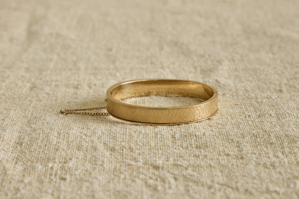 Nicky Kehoe - 1950s Florentine Finish Hinge Bracelet