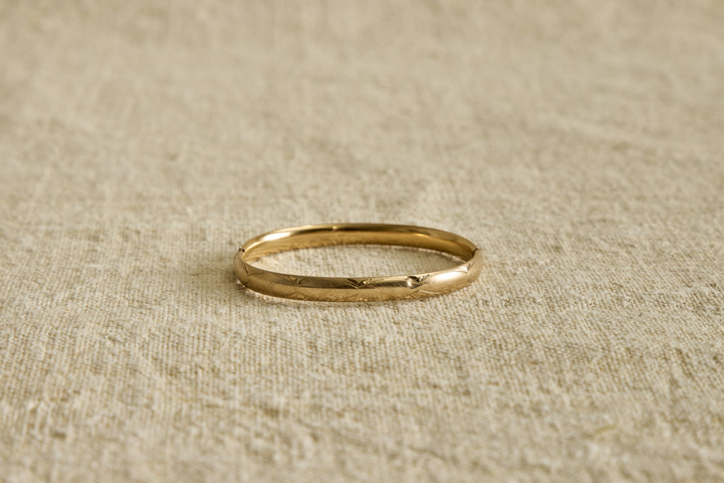 Nicky Kehoe - 1940s Star Etched Bangle