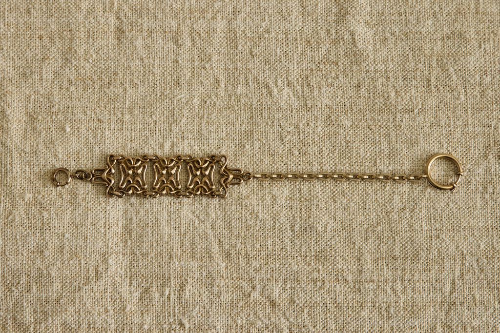 Nicky Kehoe - Early 20th Century Woven Drop Fob Bracelet
