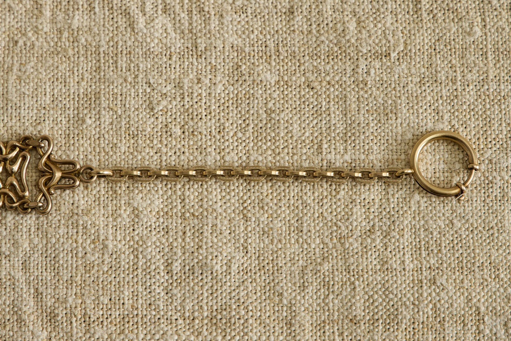 Nicky Kehoe - Early 20th Century Woven Drop Fob Bracelet