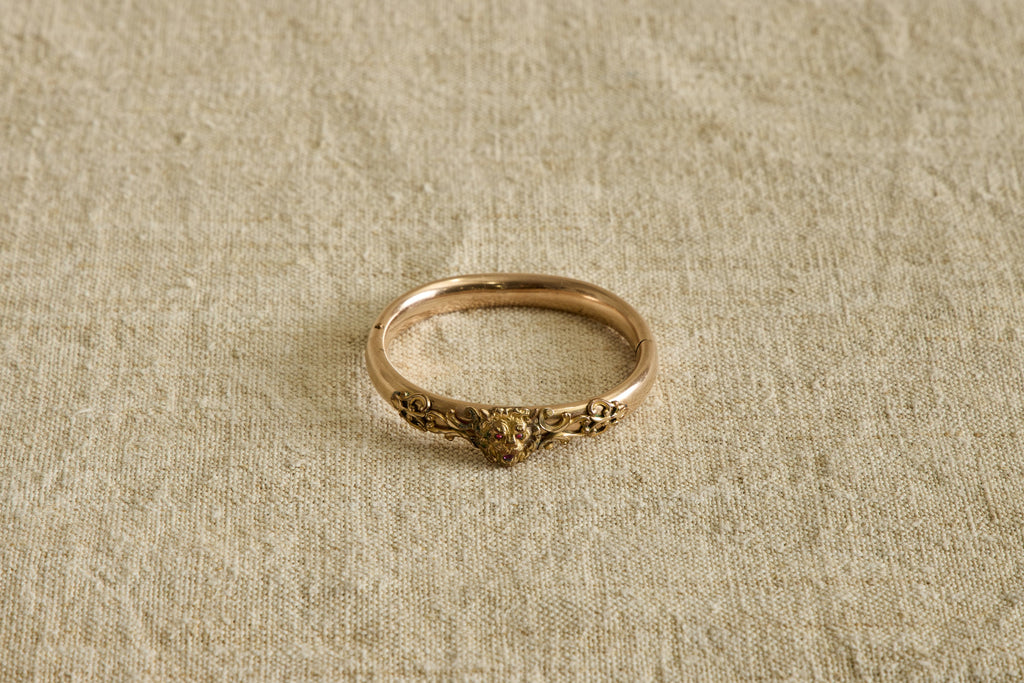 Nicky Kehoe - Late 19th Century Lion Head Bangle