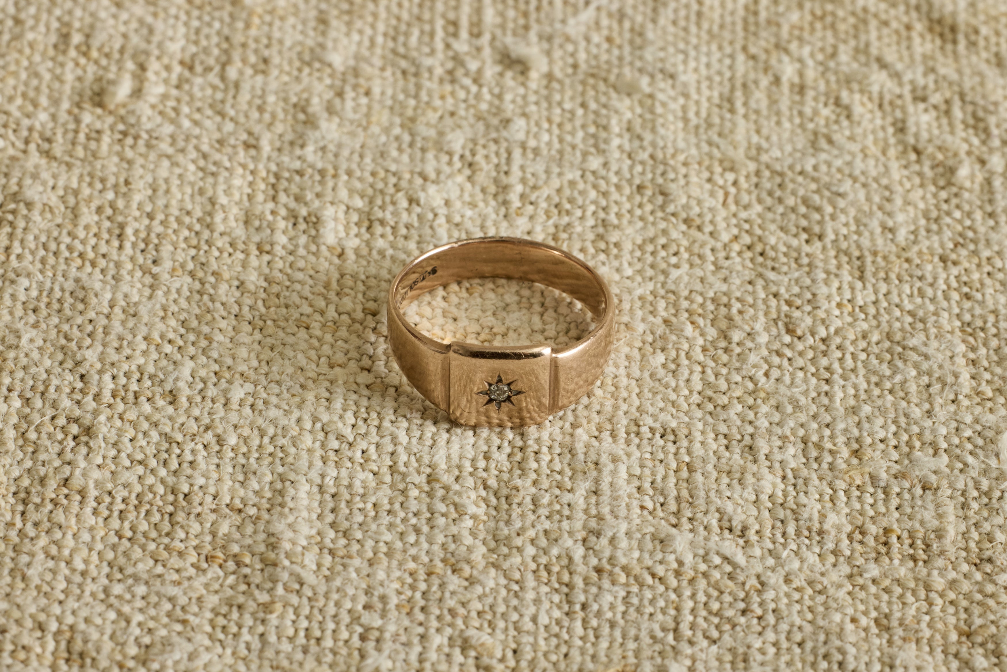Nicky Kehoe - Late 19th Century Rose Gold and Diamond Signet Ring