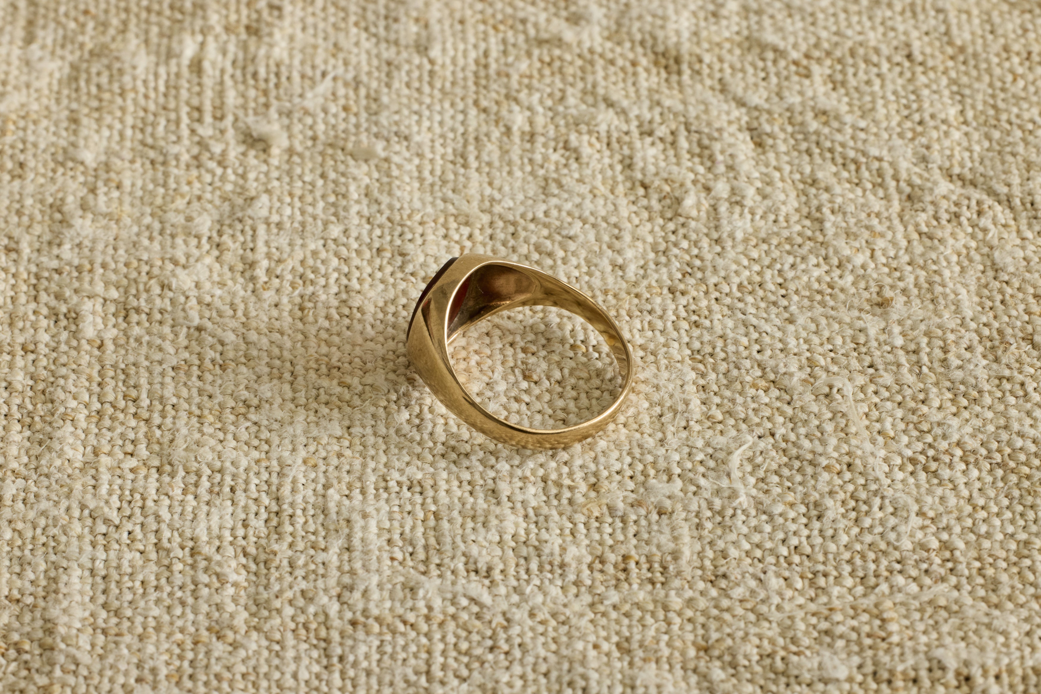 Nicky Kehoe - 1970s Gold and Carnelian Square Signet Ring