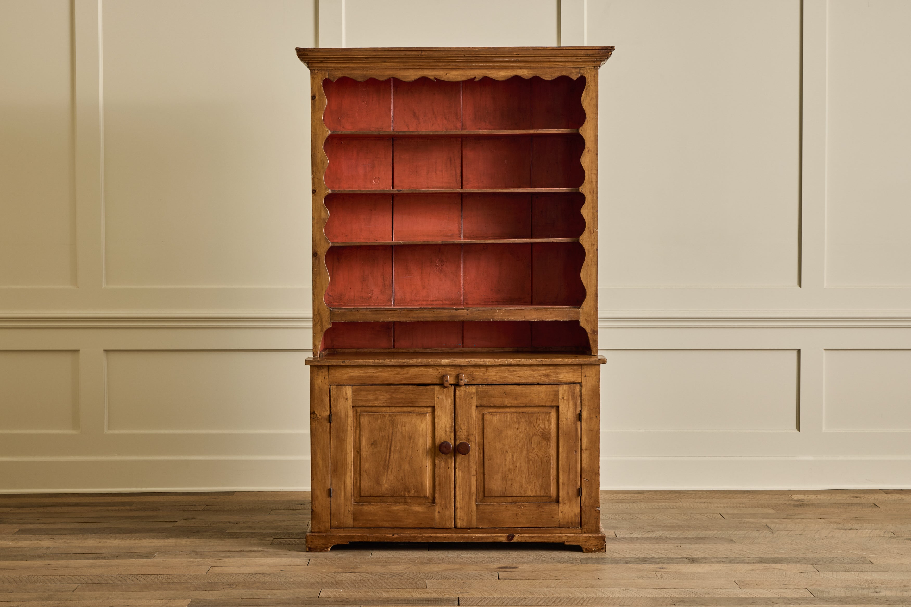 Nicky Kehoe - VTG PINE STEPBACK CUPBOARD