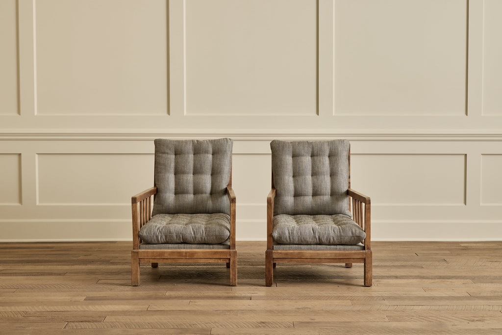 Nicky Kehoe - Pair of French Wood Arm Chairs