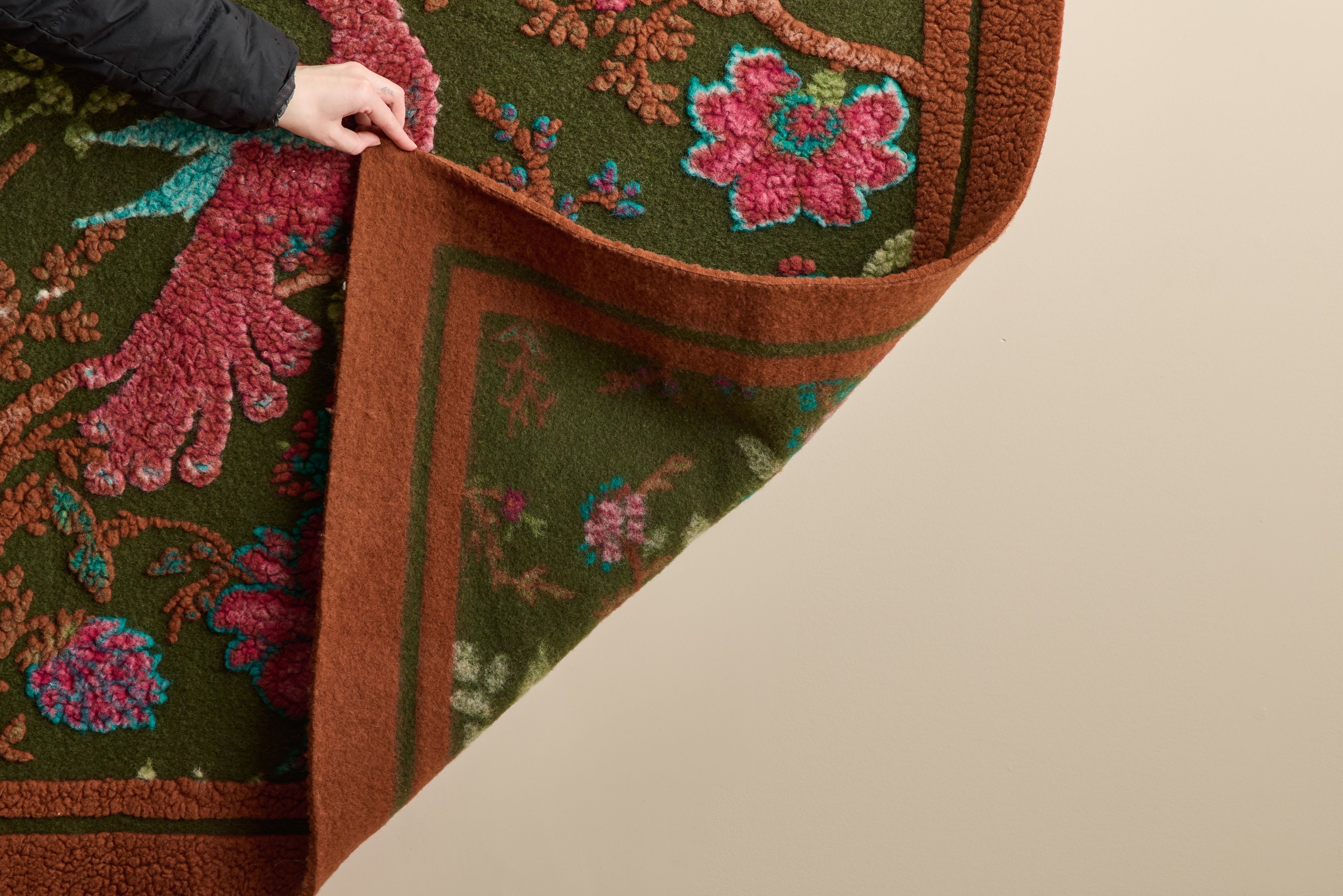 Nicky Kehoe - Italian Wool Throw in Olive