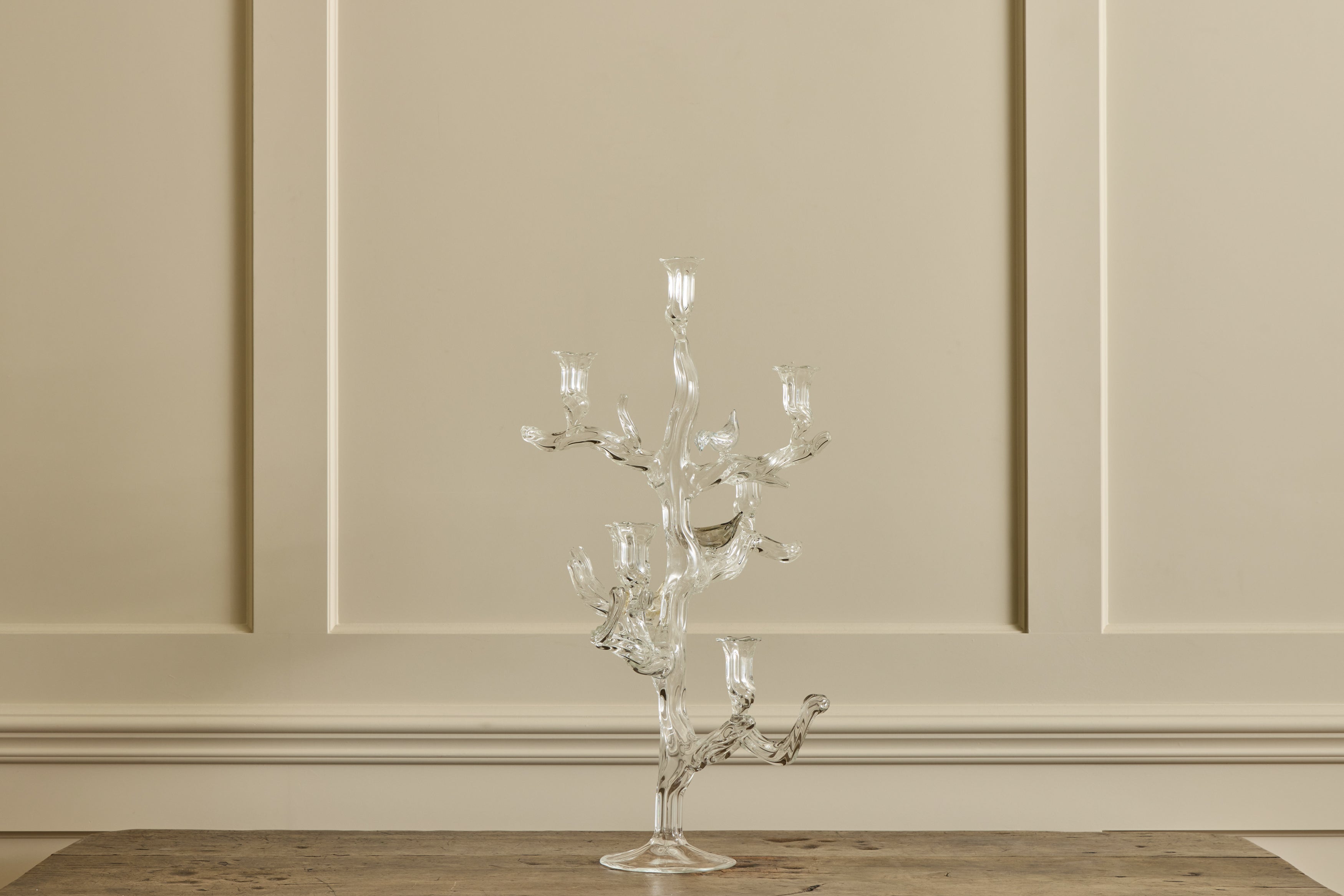 Nicky Kehoe - Tree of Life Candelabra with Colored Birds