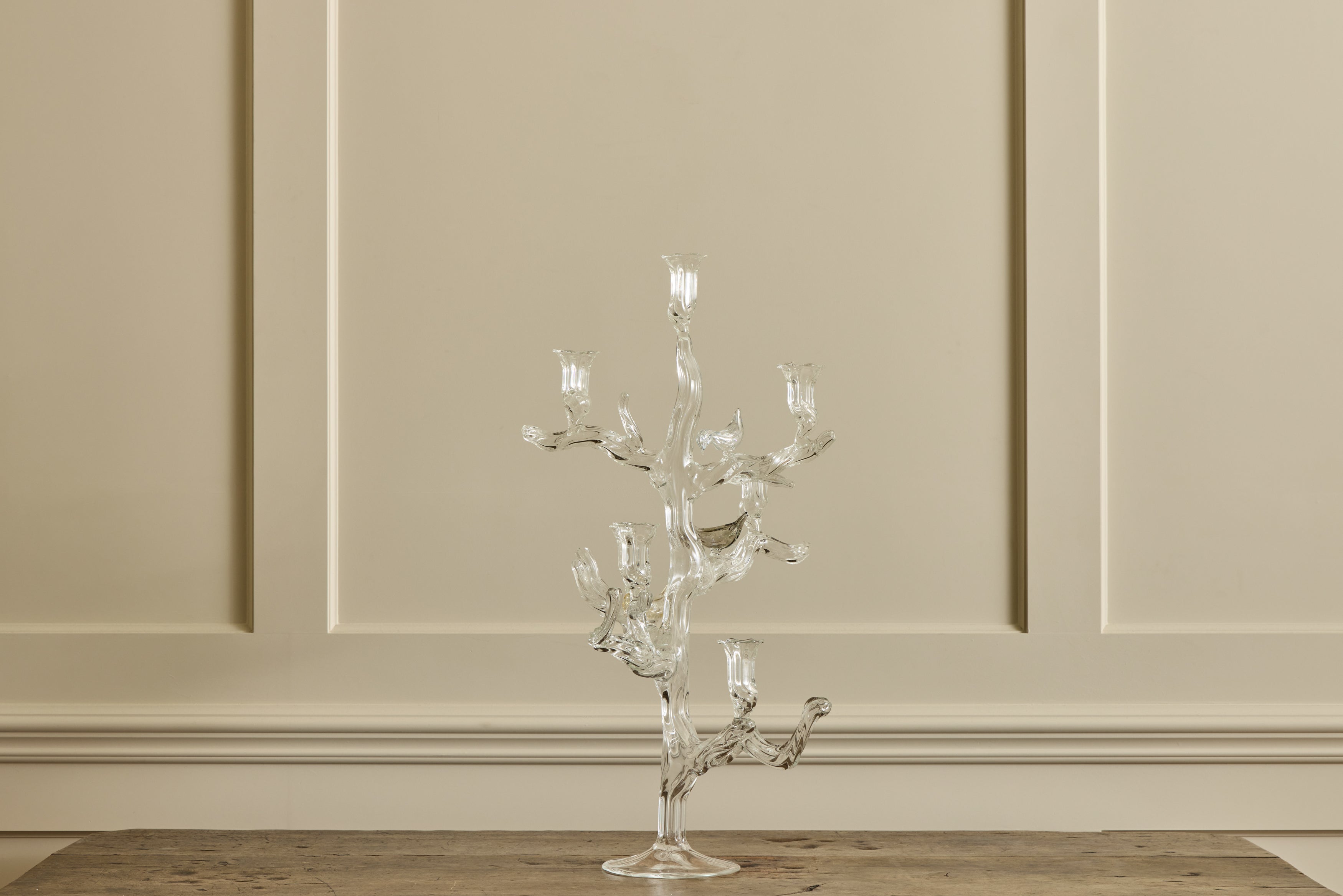 Nicky Kehoe - Tree of Life Candelabra with Colored Birds