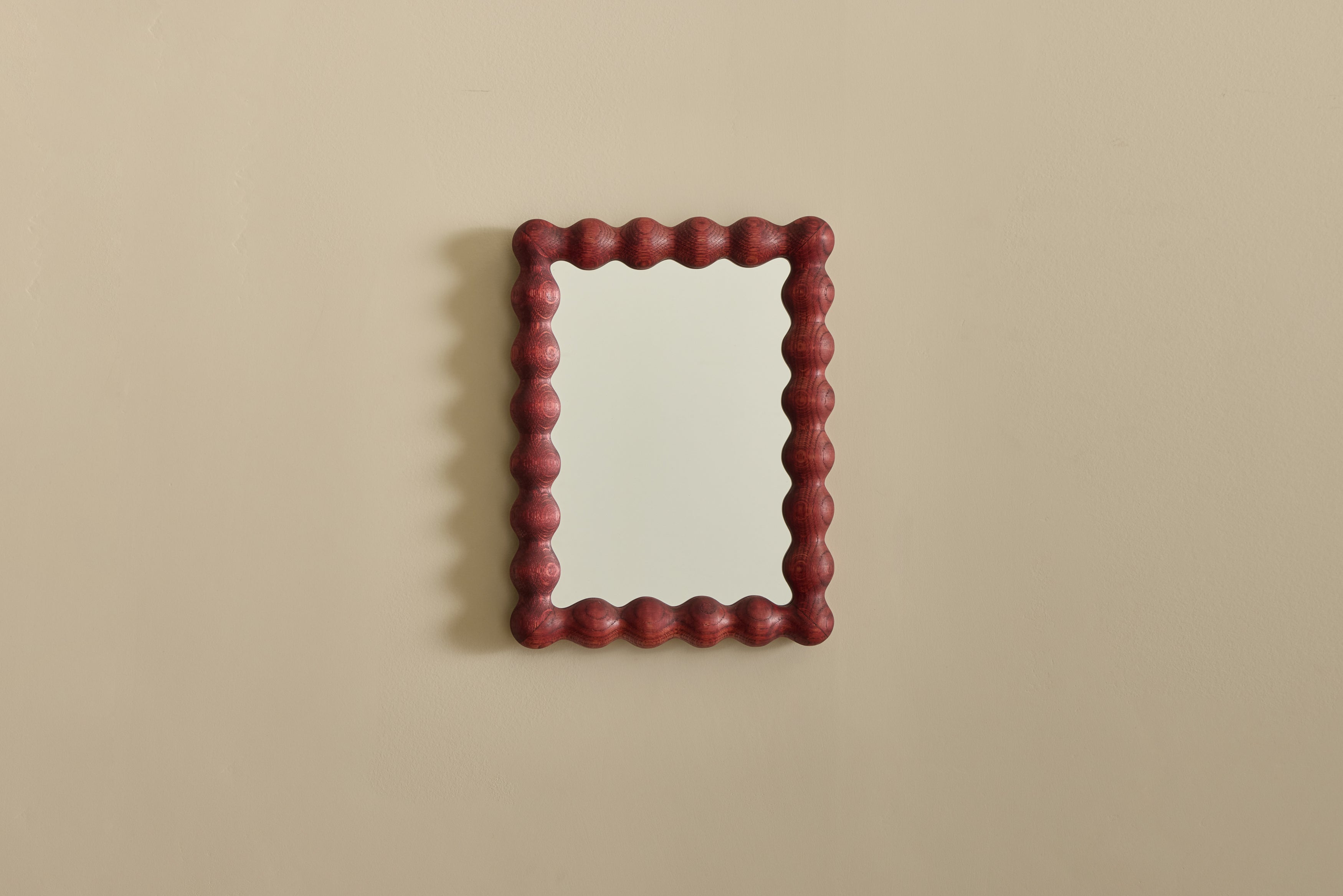 Nicky Kehoe - Cloakroom Bobbin Mirror in Red