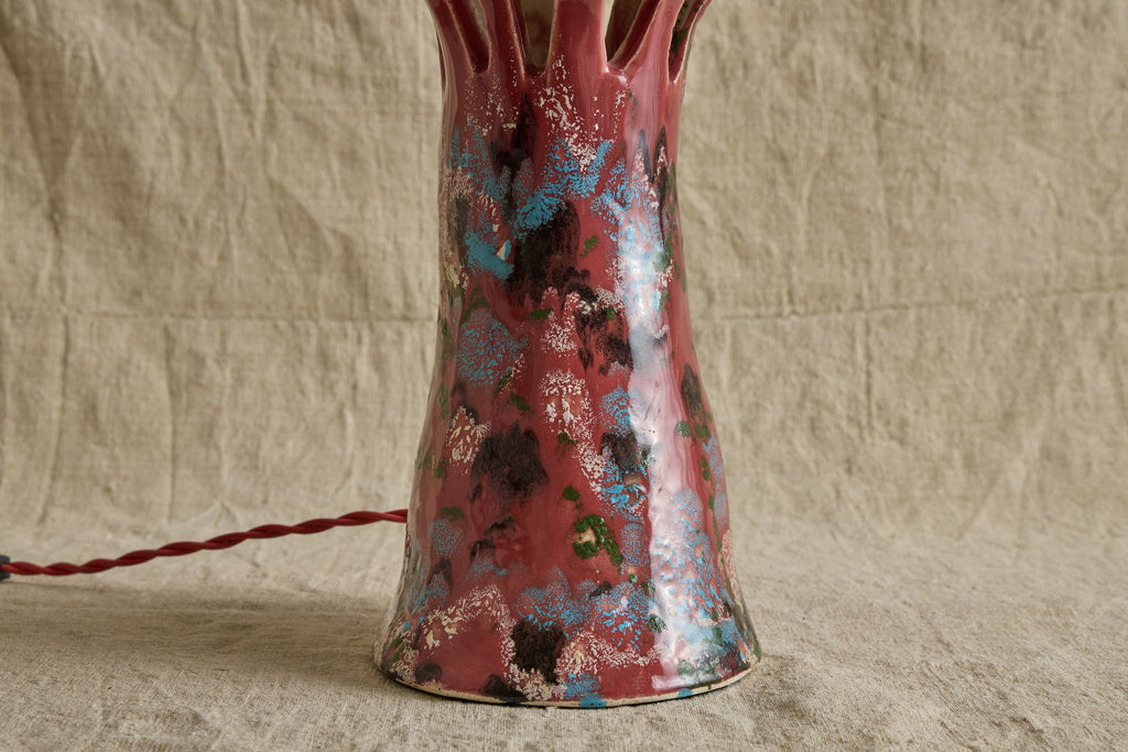 Nicky Kehoe - Shroom Lamp, Bright Pink & White