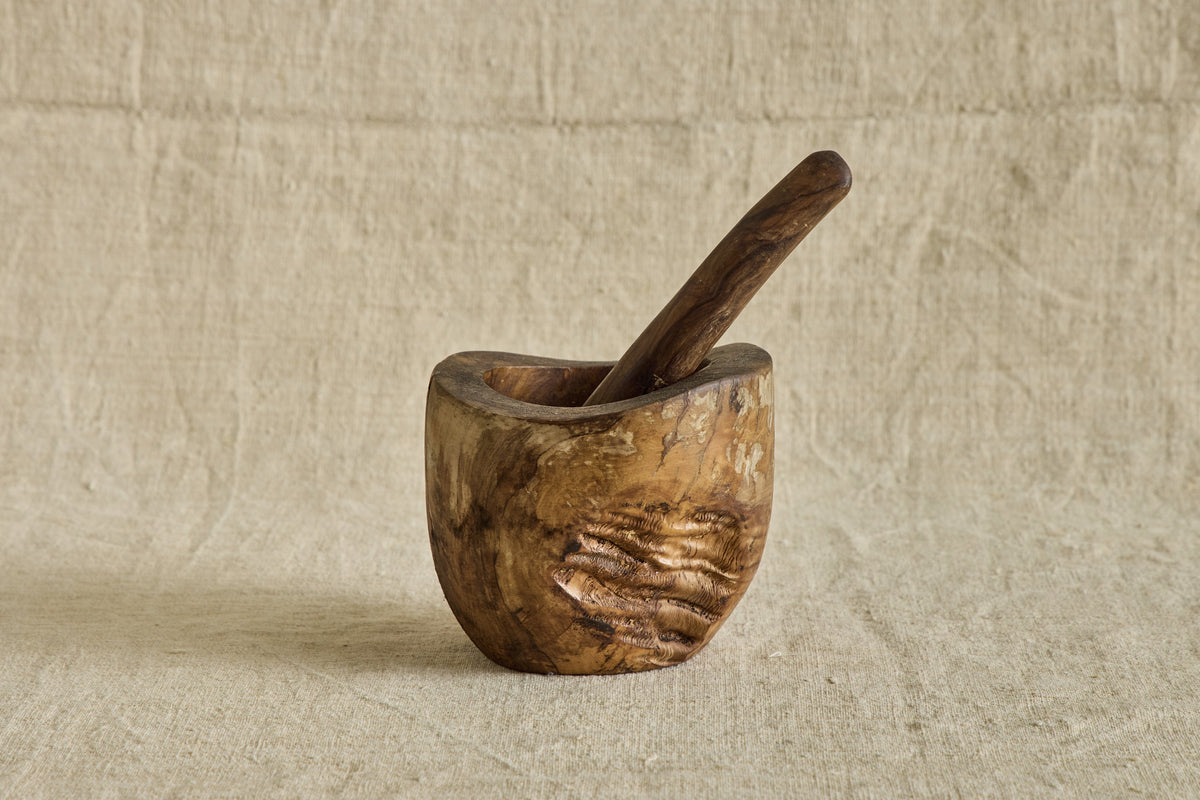 Nicky Kehoe - VTG WOOD MORTAR & PESTLE