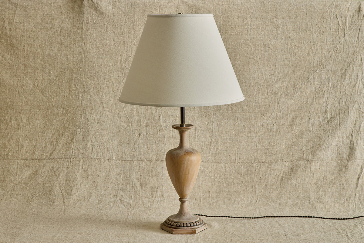 Nicky Kehoe - VTG CARVED WOOD TABLE LAMP
