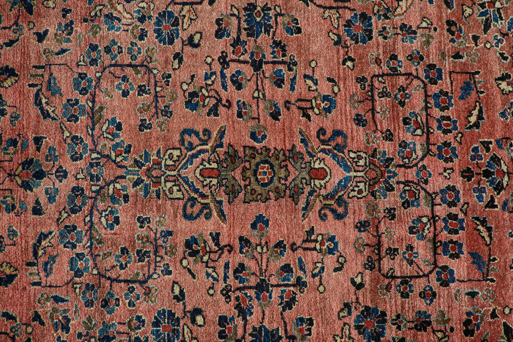 Nicky Kehoe - Rose Pink Sarouk Rug 3'7 X 4'10