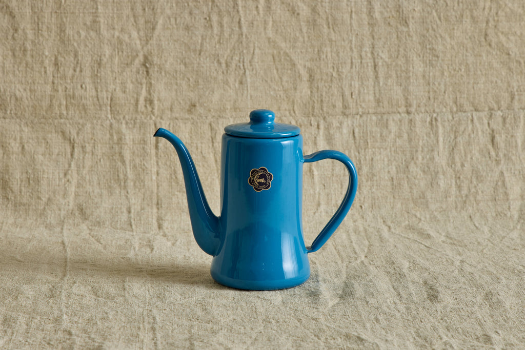 Nicky Kehoe - Enamel Slimpot Kettle, Blue