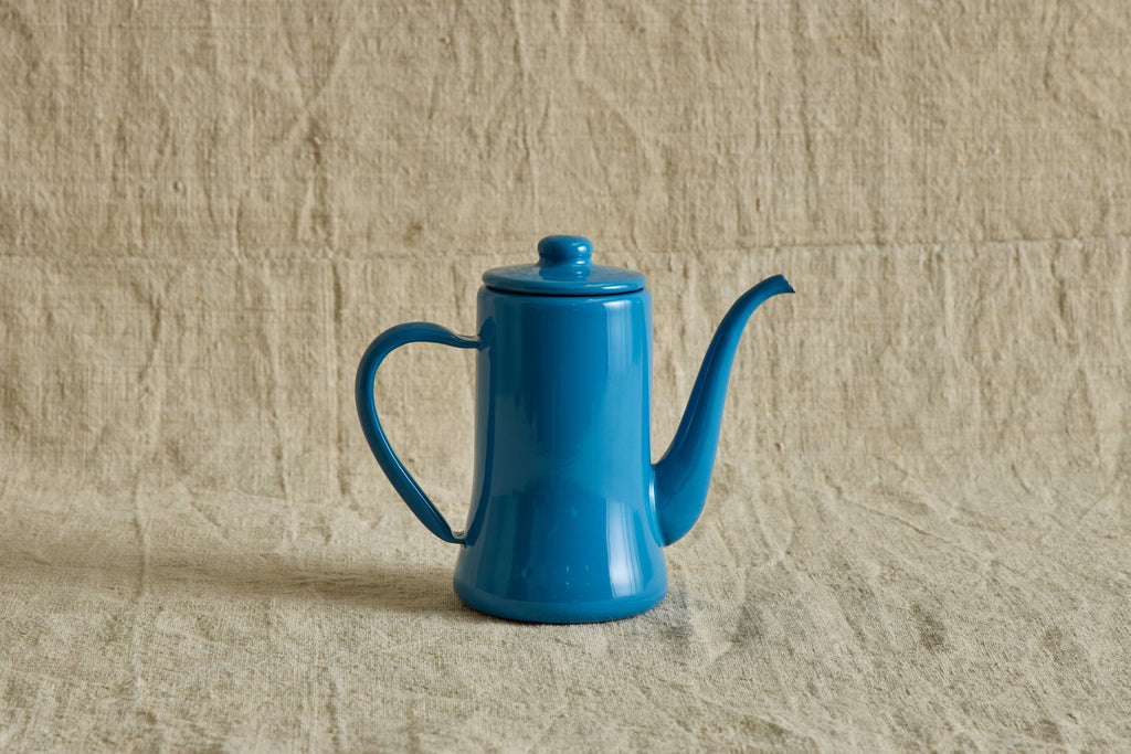 Nicky Kehoe - Enamel Slimpot Kettle, Blue