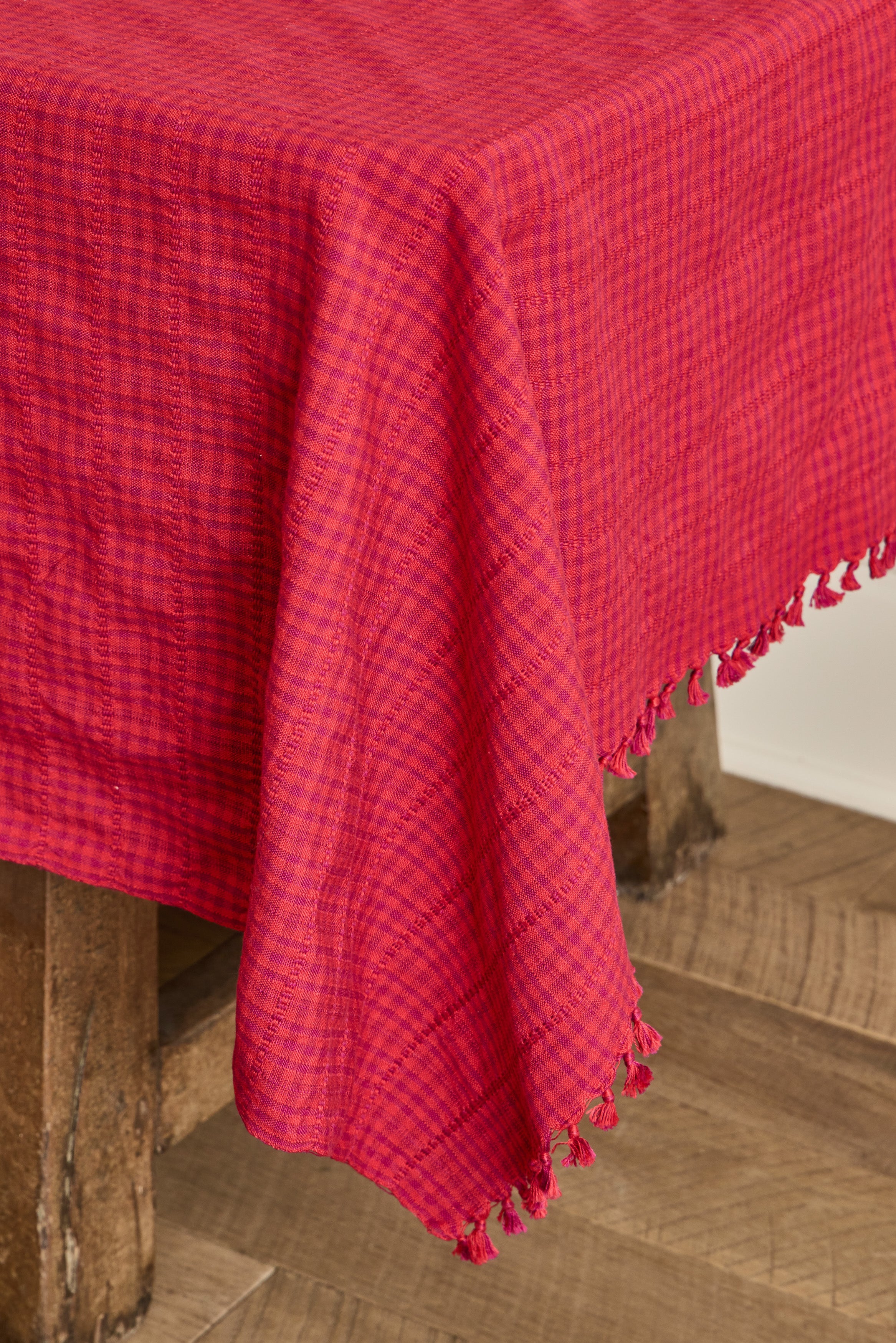 Nicky Kehoe - Soho Tablecloth in Crimson Red