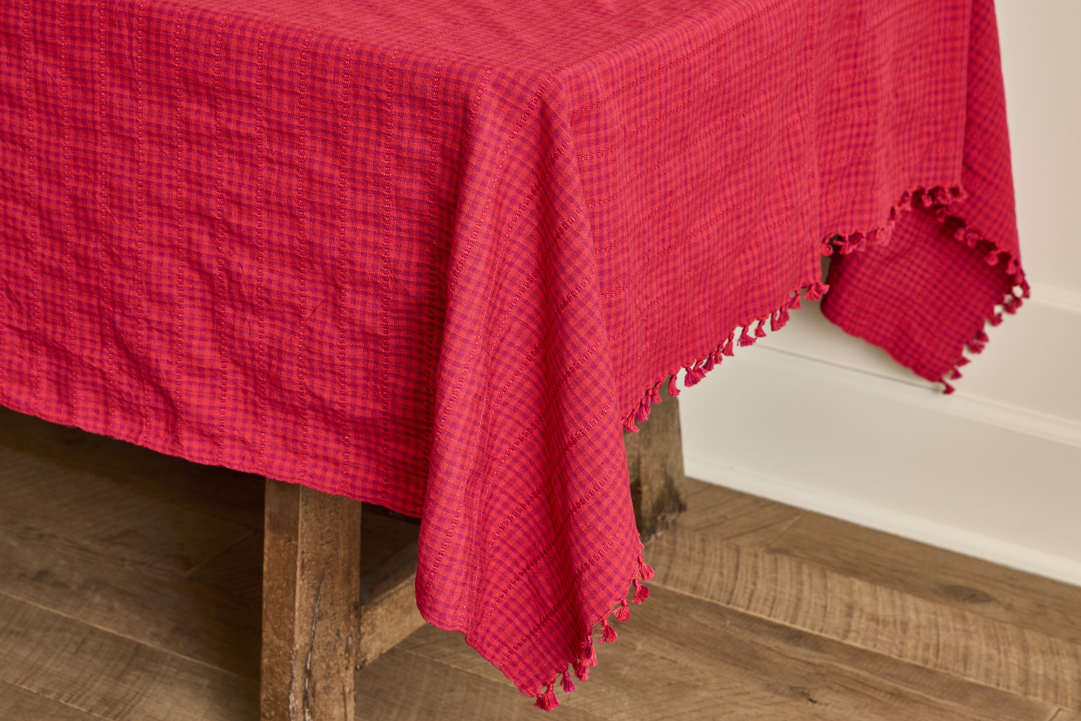 Nicky Kehoe - Soho Tablecloth in Crimson Red