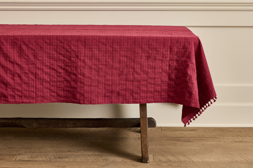 Nicky Kehoe - Soho Tablecloth in Bordeaux