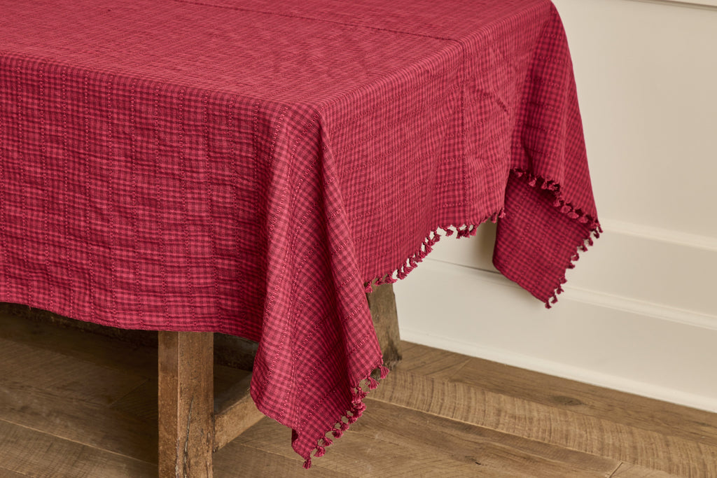 Nicky Kehoe - Soho Tablecloth in Bordeaux