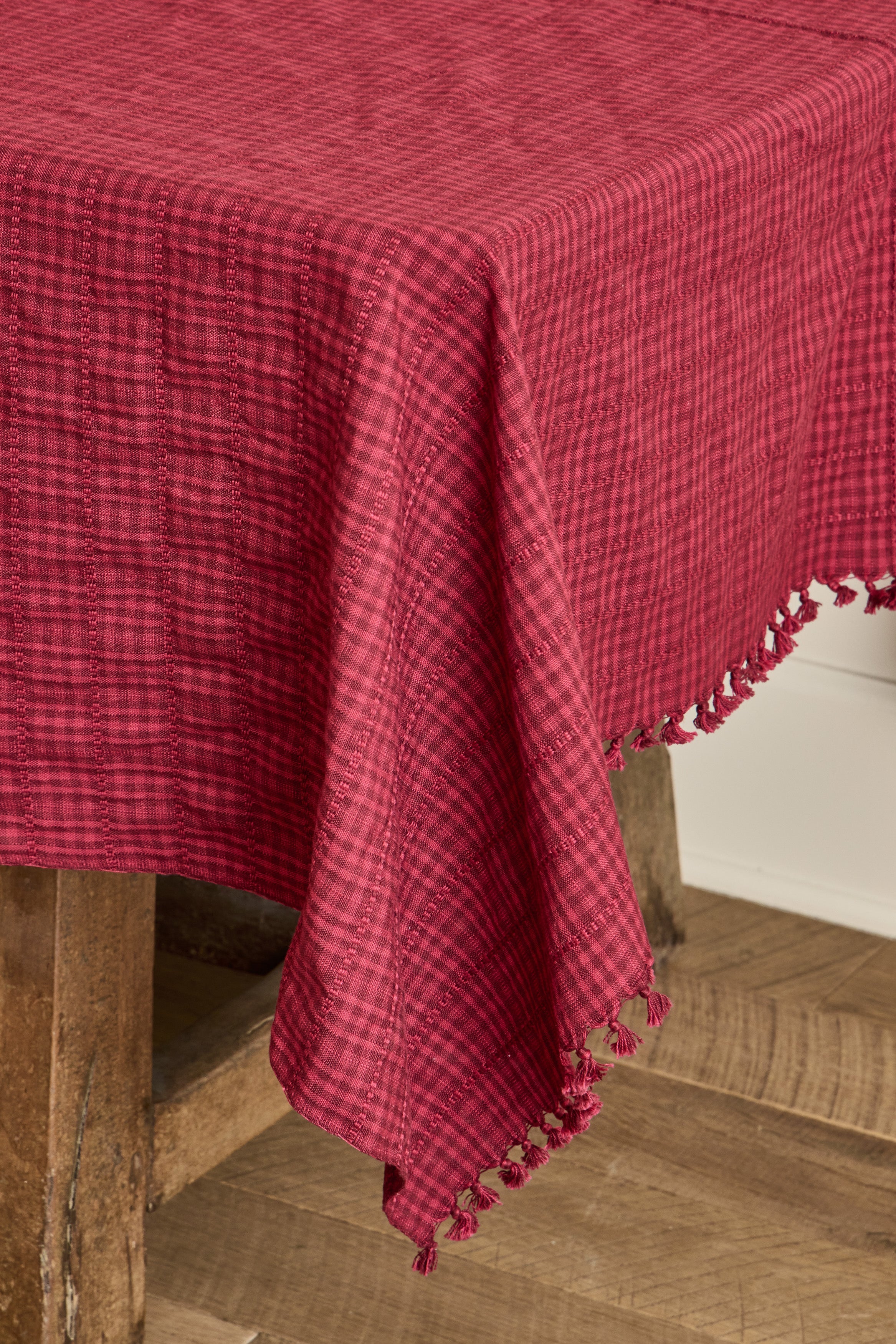 Nicky Kehoe - Soho Tablecloth in Bordeaux