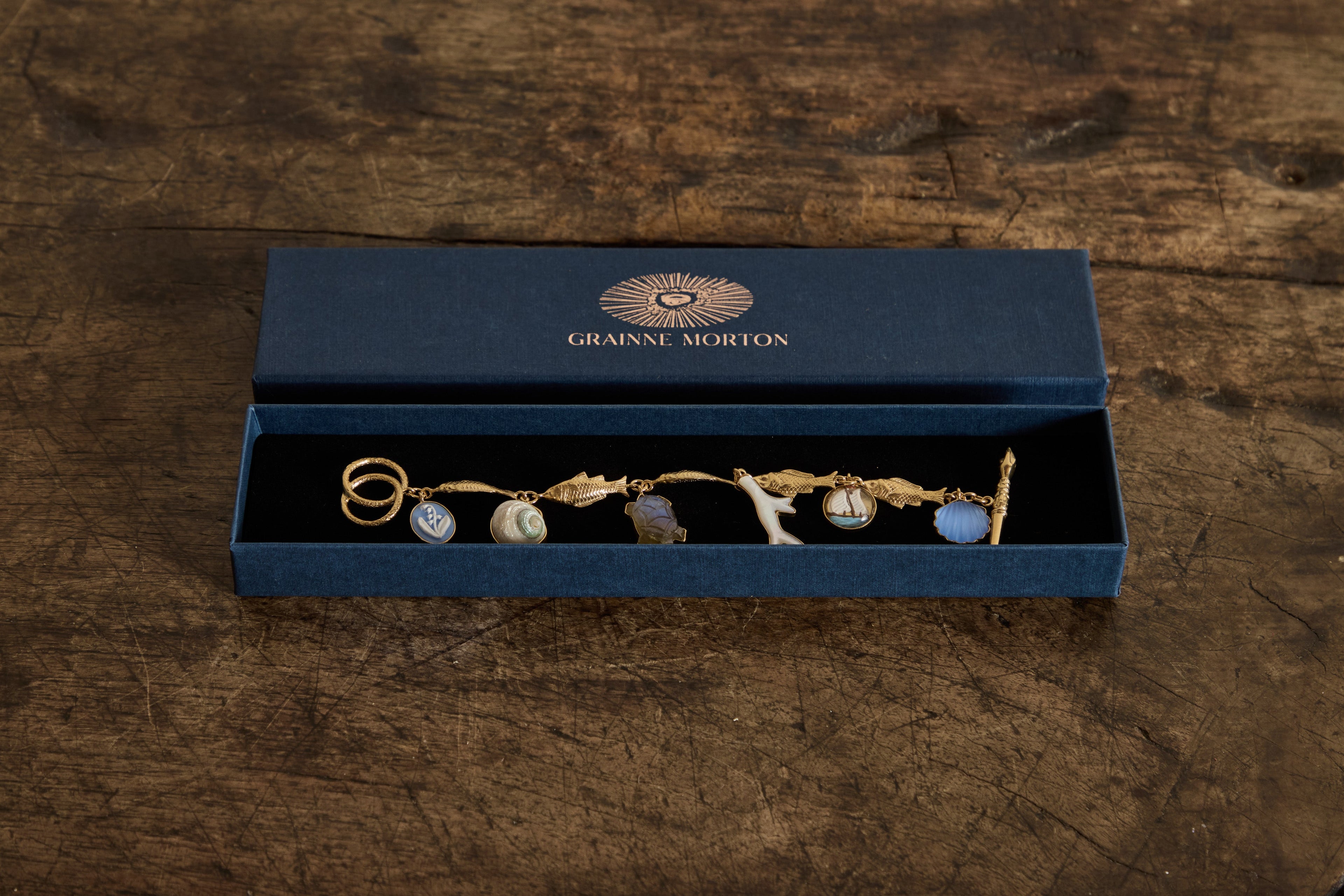 Nicky Kehoe - Fish Mutli Charm Bracelet