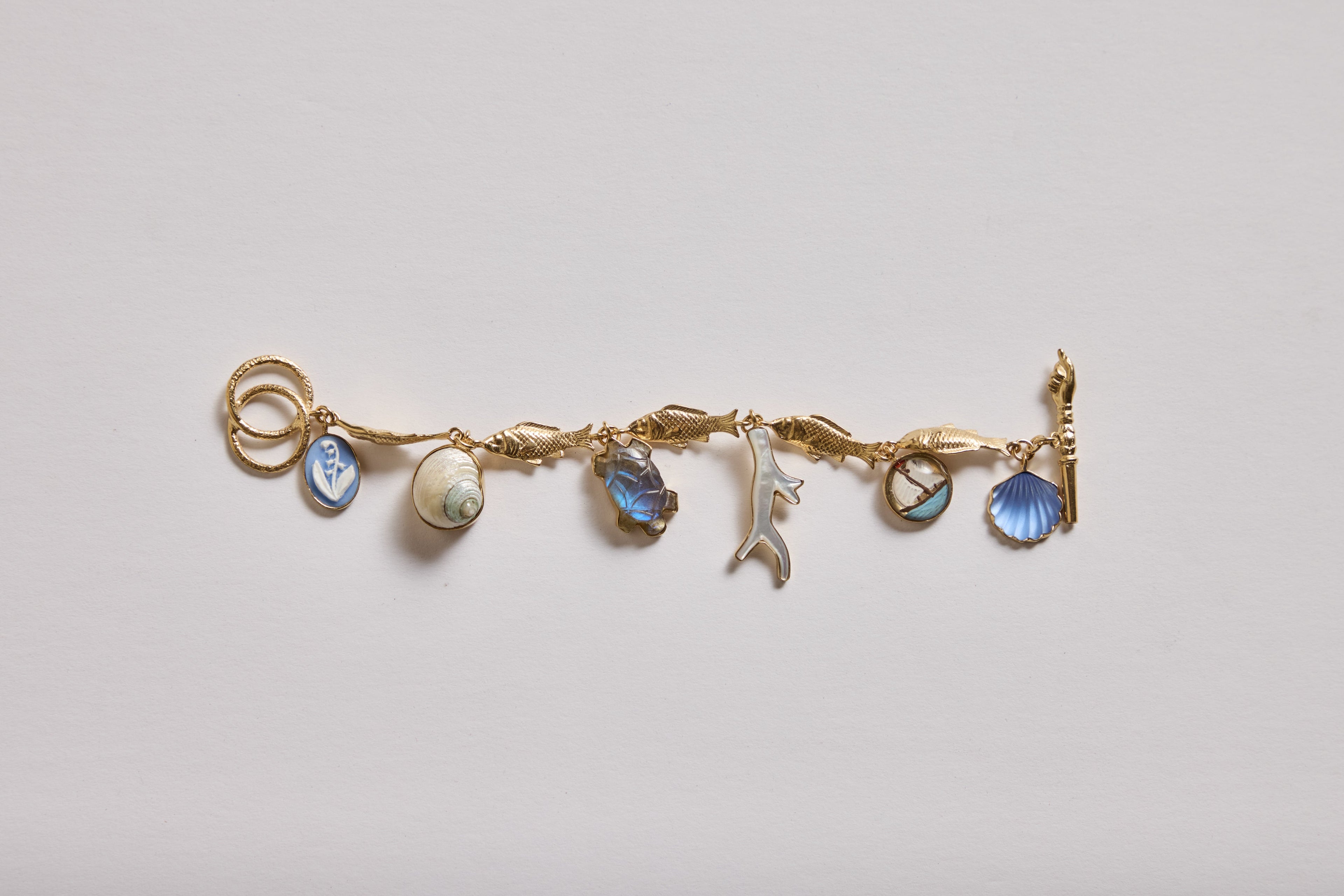 Nicky Kehoe - Fish Mutli Charm Bracelet