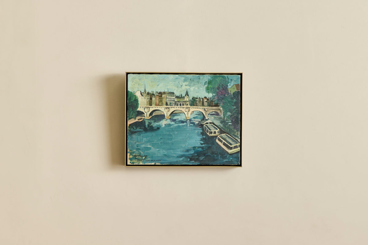 Nicky Kehoe - VTG SEINE RIVER PAINTING