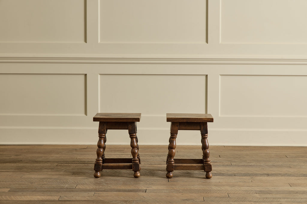 Nicky Kehoe - Pair of Turned Wood Stools