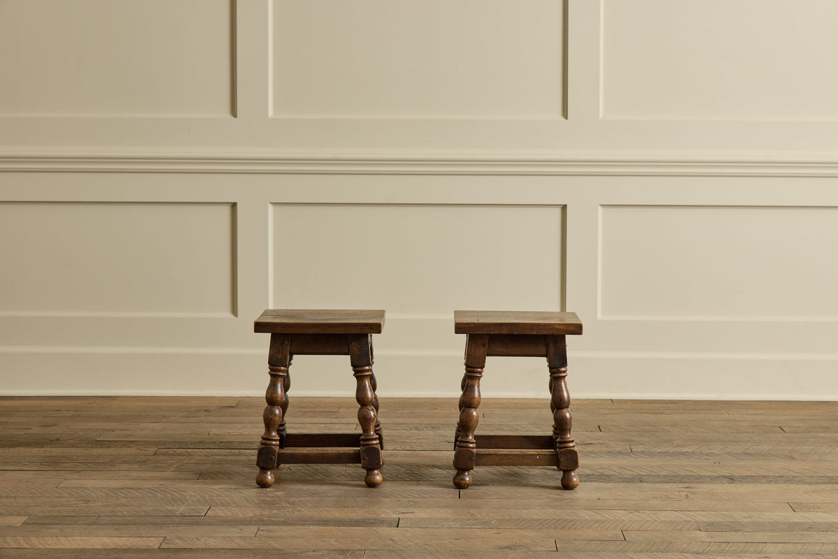 Nicky Kehoe - Pair of Turned Wood Stools