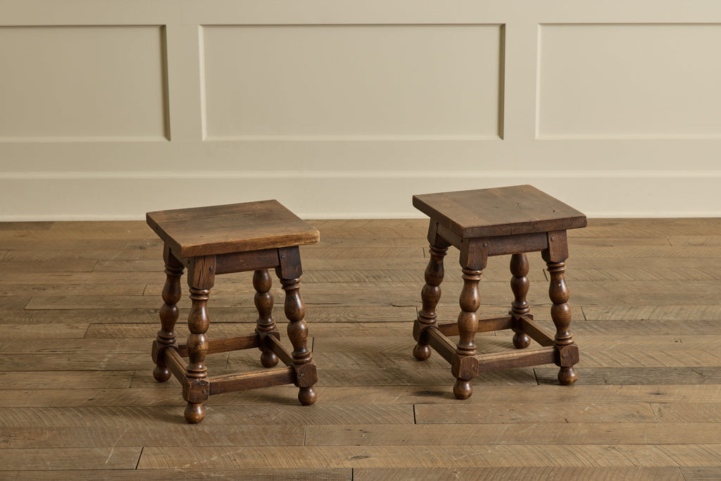 Nicky Kehoe - Pair of Turned Wood Stools