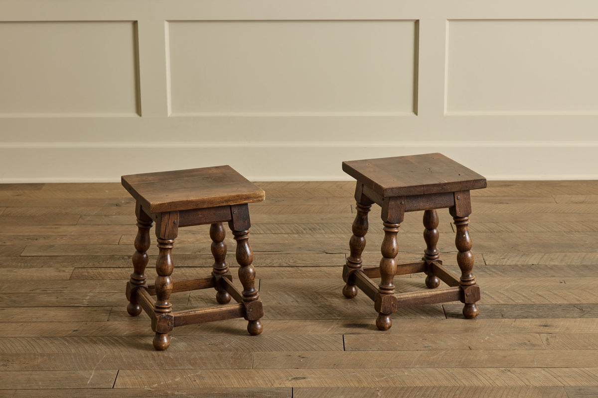 Nicky Kehoe - Pair of Turned Wood Stools