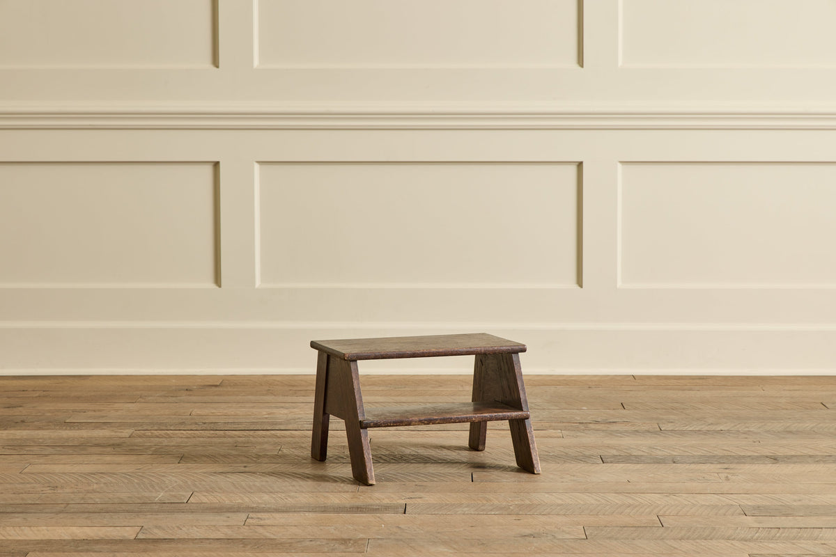 Nicky Kehoe - VTG SMALL WOOD STEP STOOL