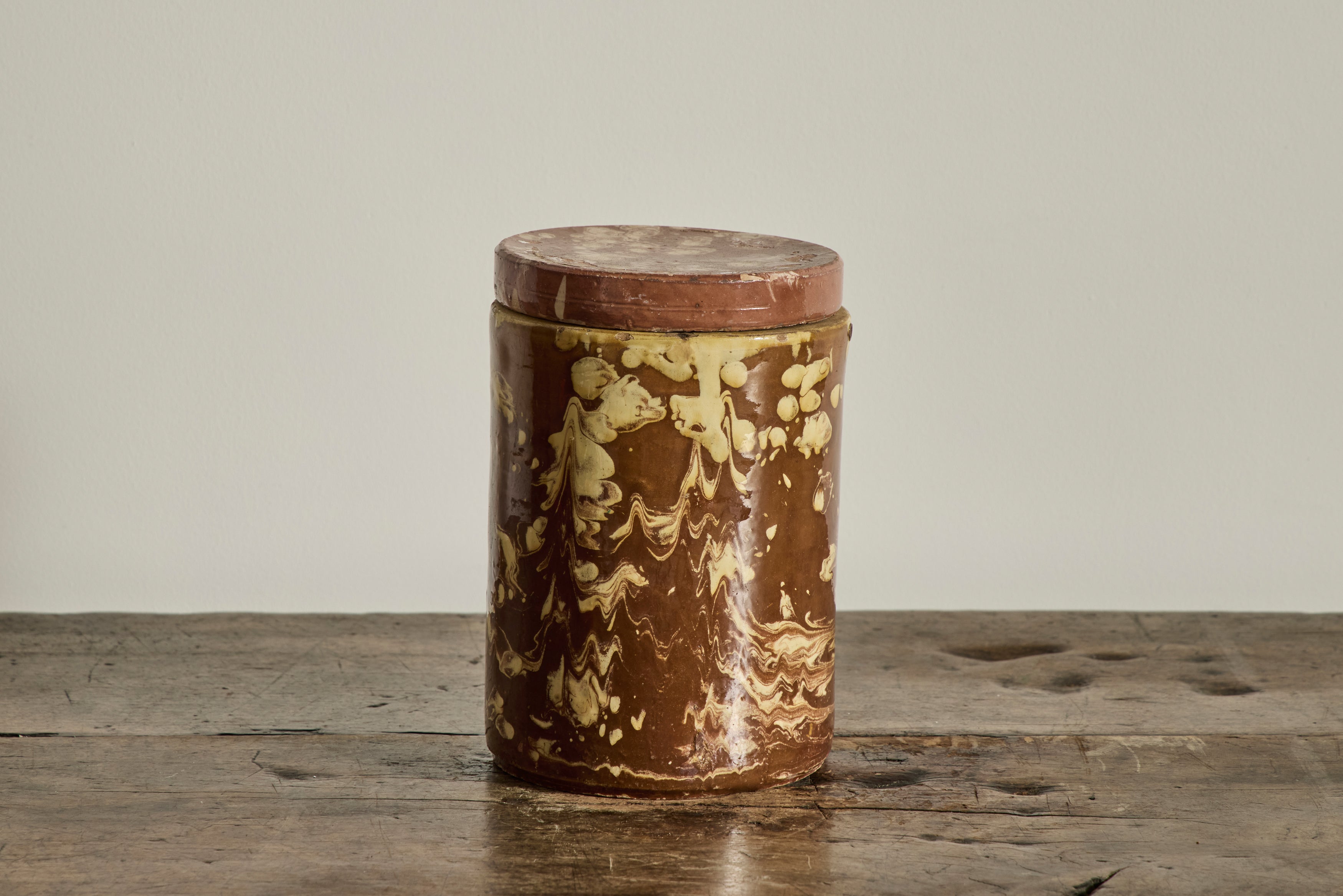 Nicky Kehoe - Amber Marbled Jar No. 2