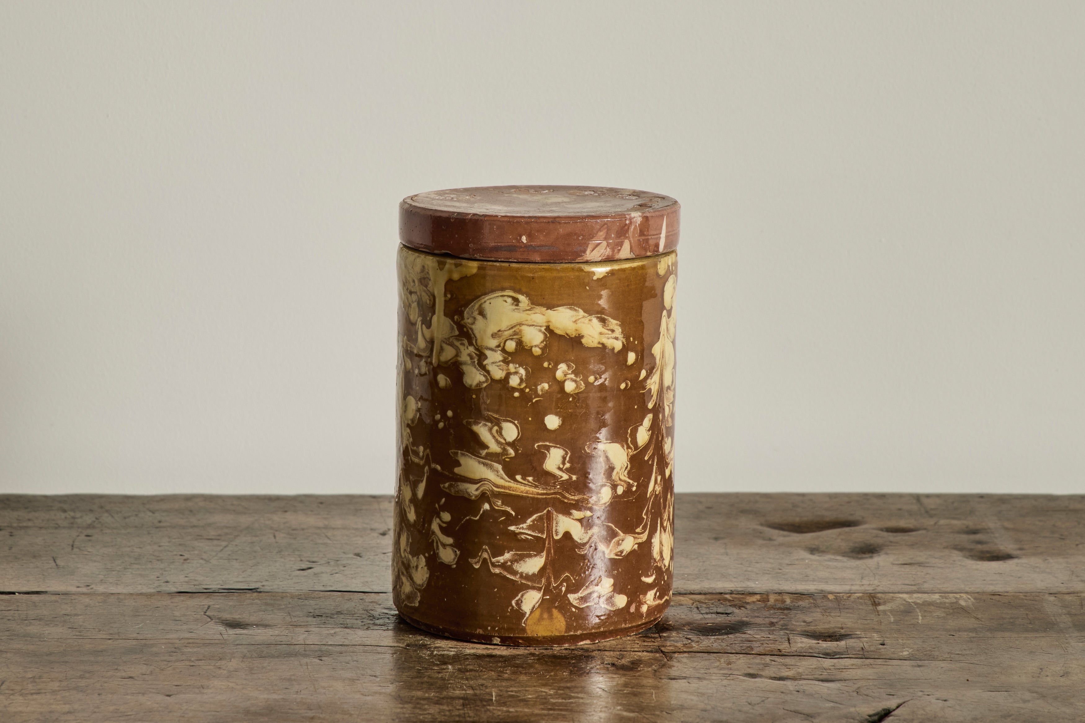 Nicky Kehoe - Amber Marbled Jar No. 2