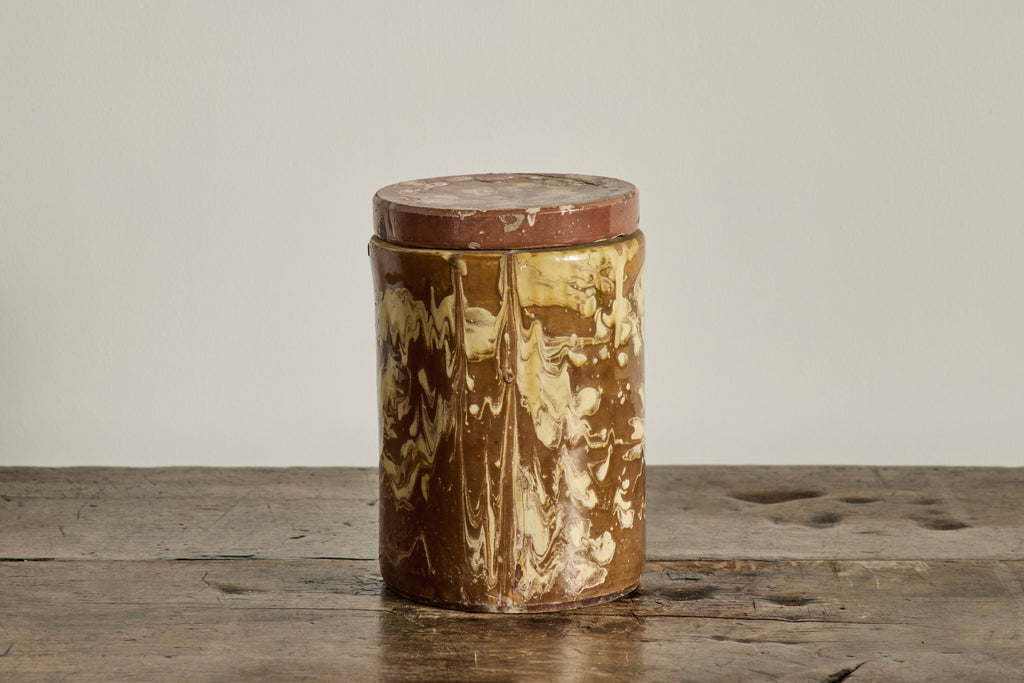 Nicky Kehoe - Amber Marbled Jar No. 2