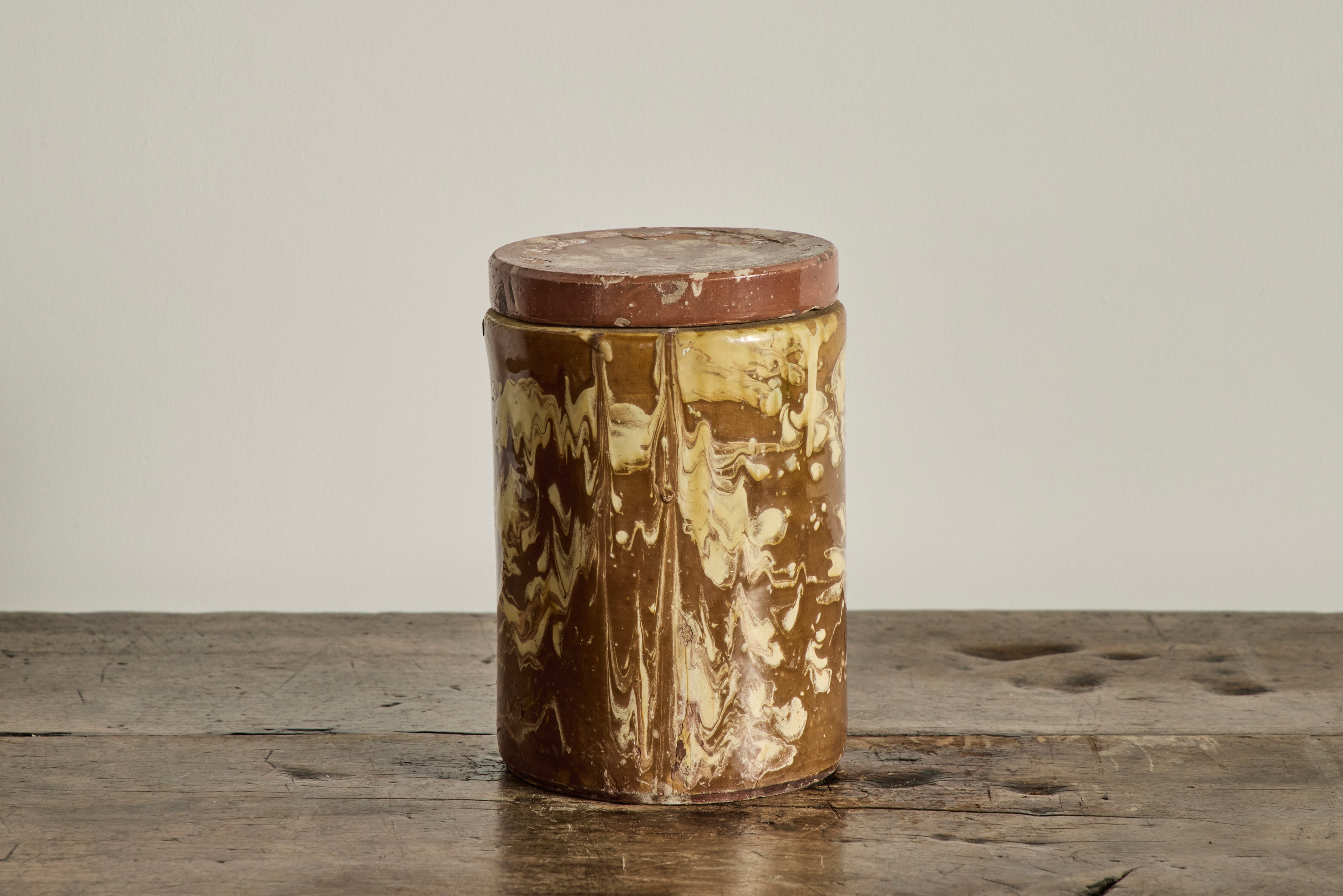 Nicky Kehoe - Amber Marbled Jar No. 2