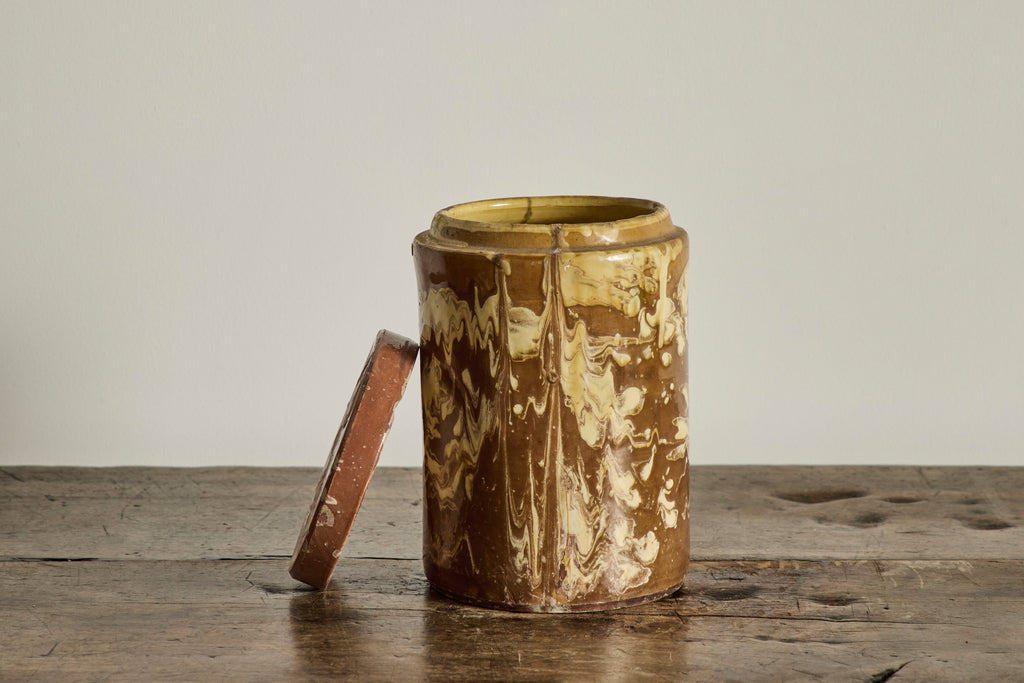 Nicky Kehoe - Amber Marbled Jar No. 2