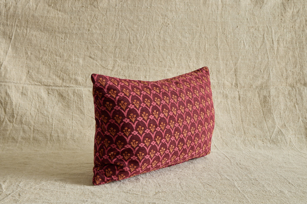 Nicky Kehoe - Susan Deliss Pillow in Pomona Plum/Burnt Orange
