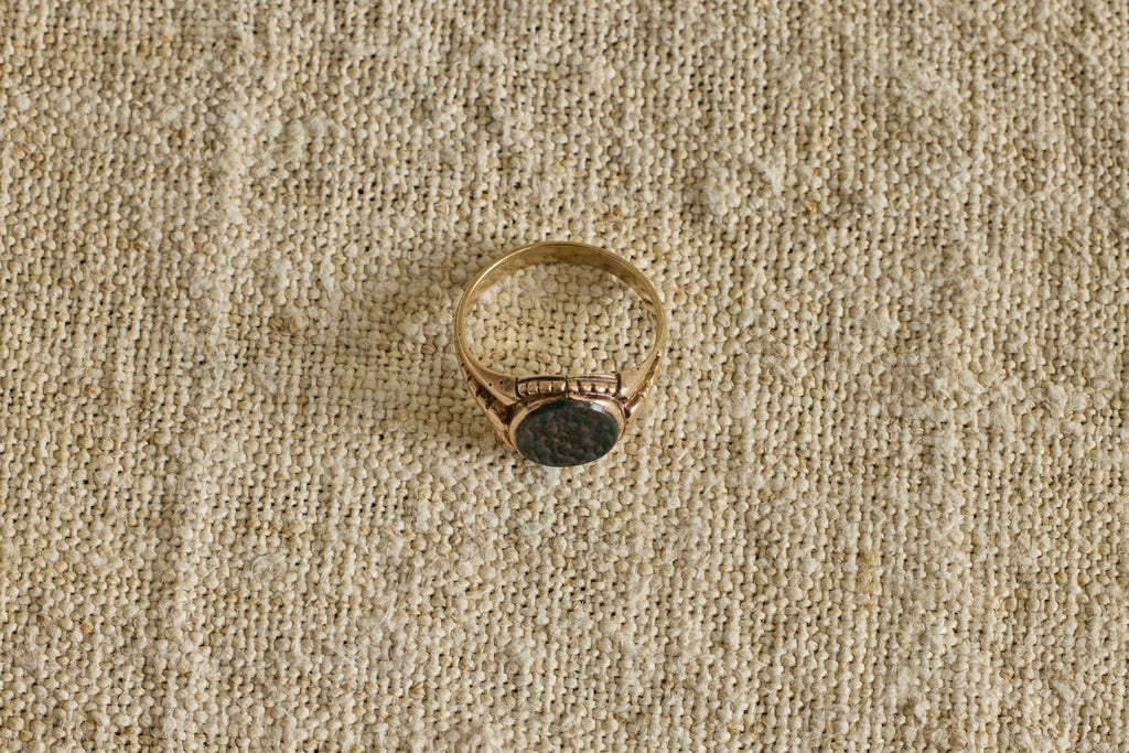 Nicky Kehoe - Late 19th Century Gold Bloodstone Signet Ring