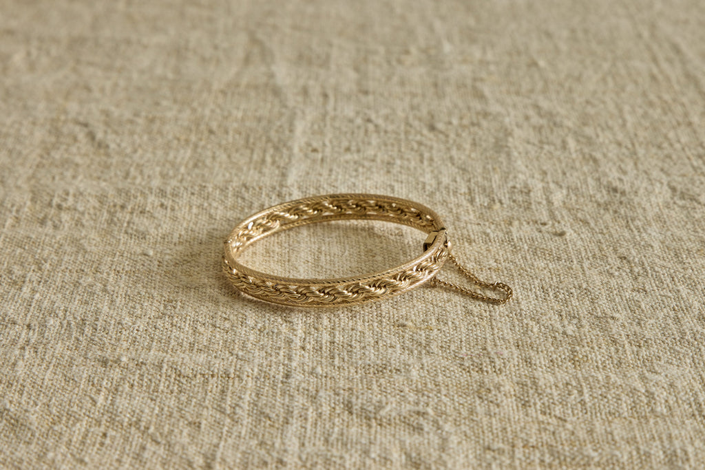 Nicky Kehoe - 1960's Woven Chain Hinge Bracelet