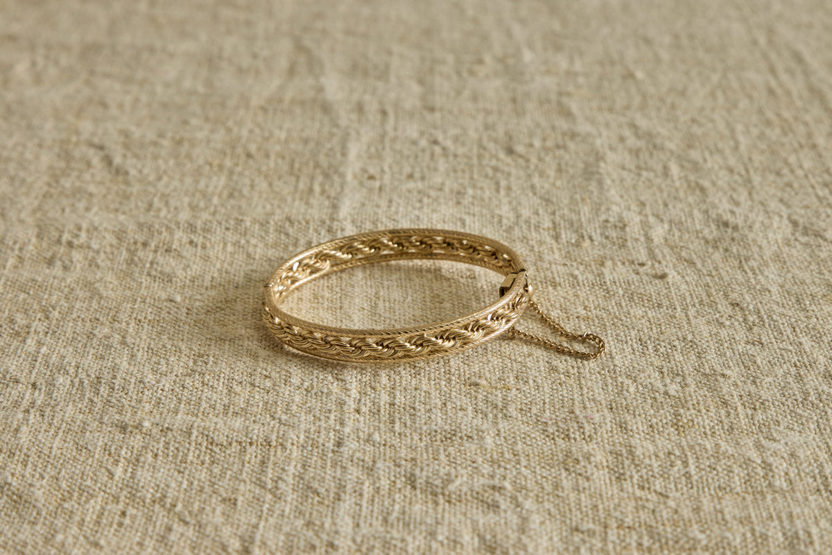 Nicky Kehoe - 1960's Woven Chain Hinge Bracelet