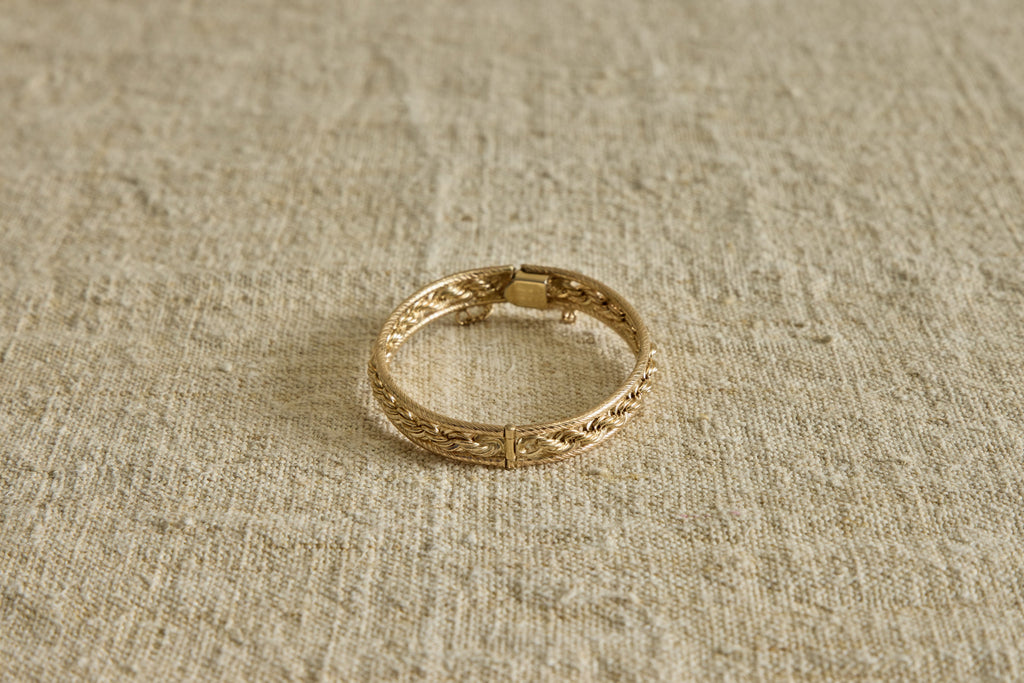 Nicky Kehoe - 1960's Woven Chain Hinge Bracelet