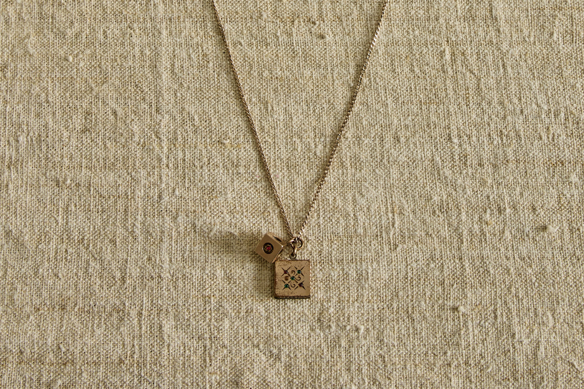 Nicky Kehoe - Late 19th Century Jeweled Locket and Cube