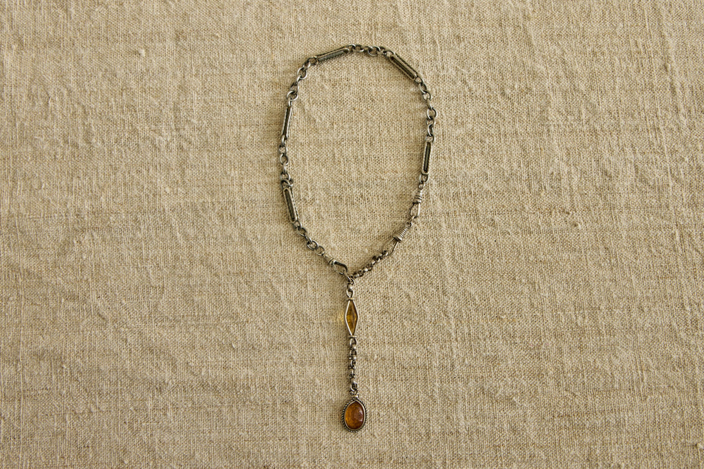 Nicky Kehoe - 19th Century Necklace with Citrine Drop