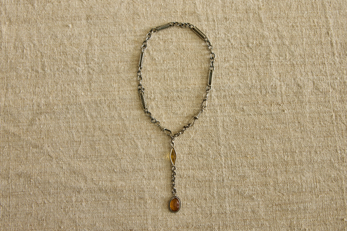 Nicky Kehoe - 19th Century Necklace with Citrine Drop