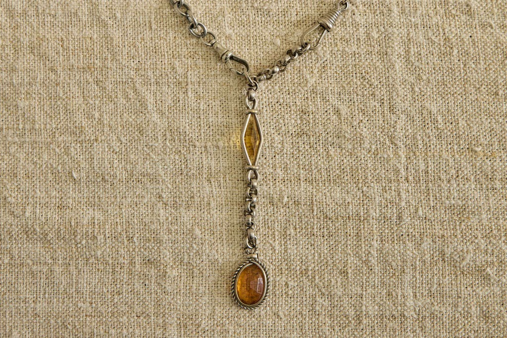 Nicky Kehoe - 19th Century Necklace with Citrine Drop