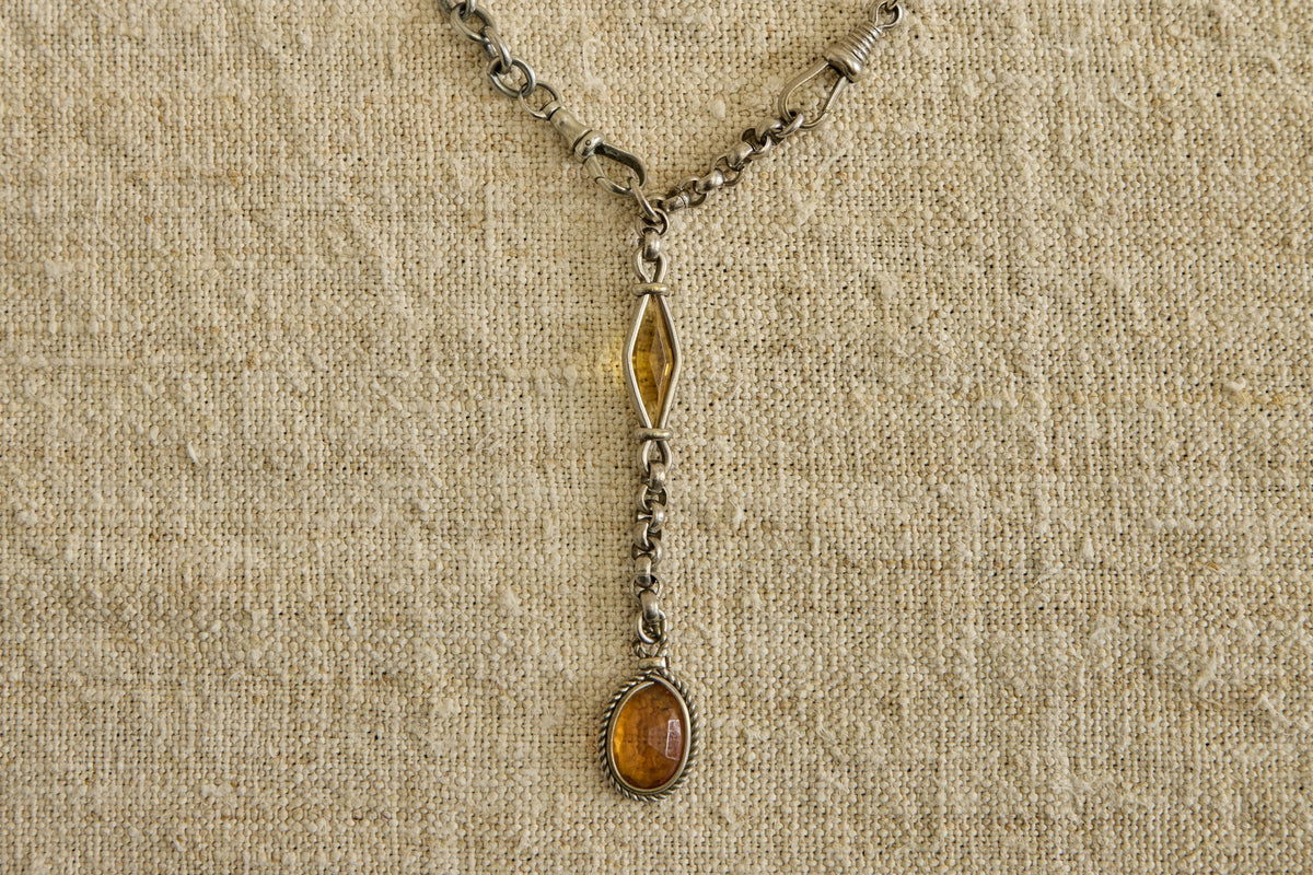 Nicky Kehoe - 19th Century Necklace with Citrine Drop