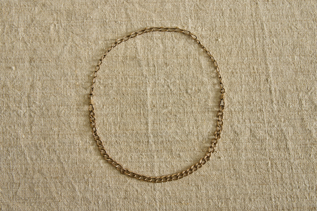 Nicky Kehoe - 19th Century Etched Curb Link Necklace