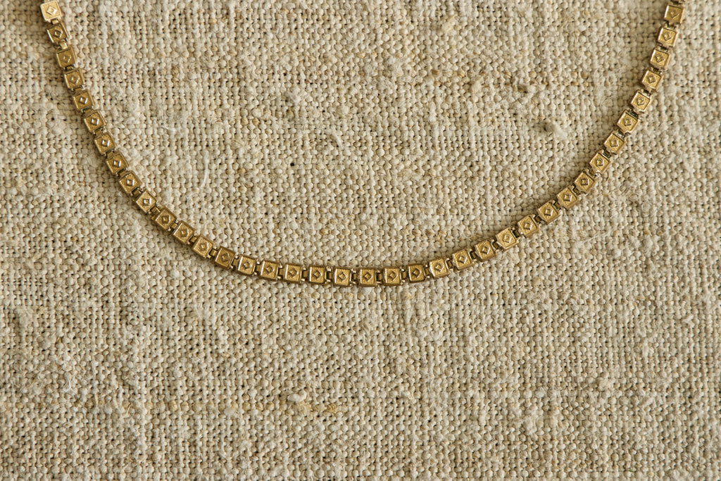 Nicky Kehoe - 19th Century Etruscan Bookchain Necklace