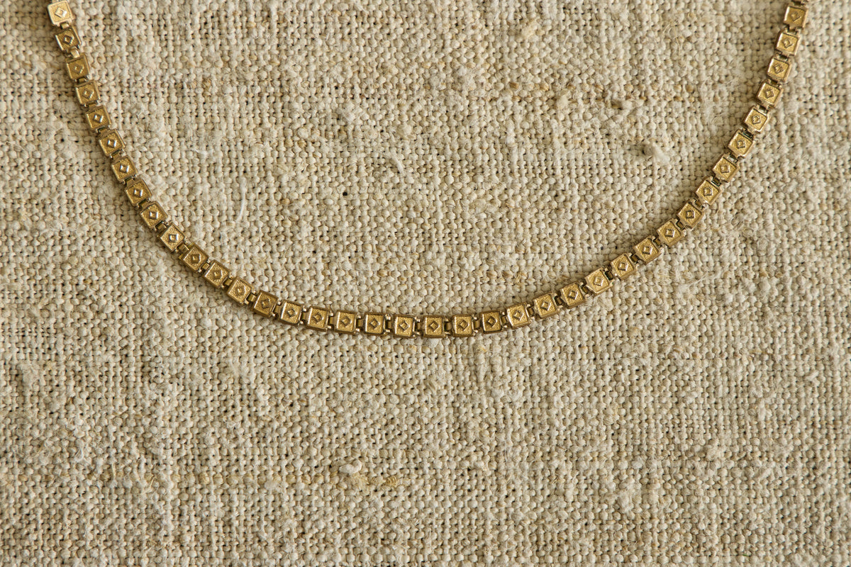 Nicky Kehoe - 19th Century Etruscan Bookchain Necklace